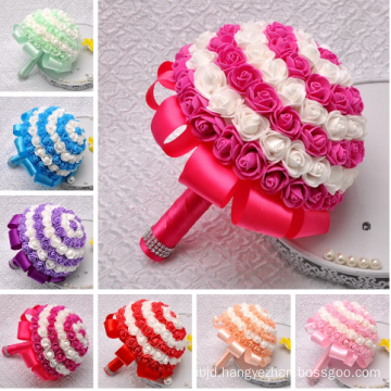 Multi Colors Flower Party Bridesmaid decorations Wedding Bridal artificial flower Bouquet